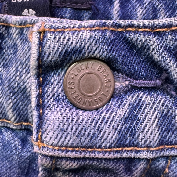 Ripped Vintage 90s Preppy Jeans - Dark Blue Size 38x32.5 - Picture 5 of 8